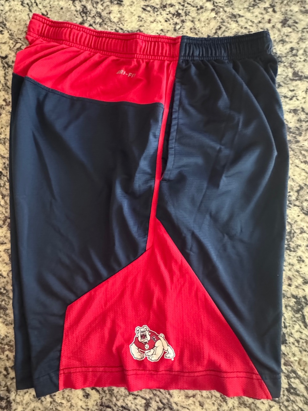 Men’s Nike Fresno State Athletic Shorts with Bulldog Logo